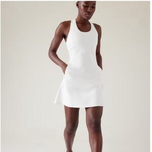 Athlete levitate white Racerback A-Line Dress